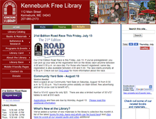 Tablet Screenshot of kennebunklibrary.org